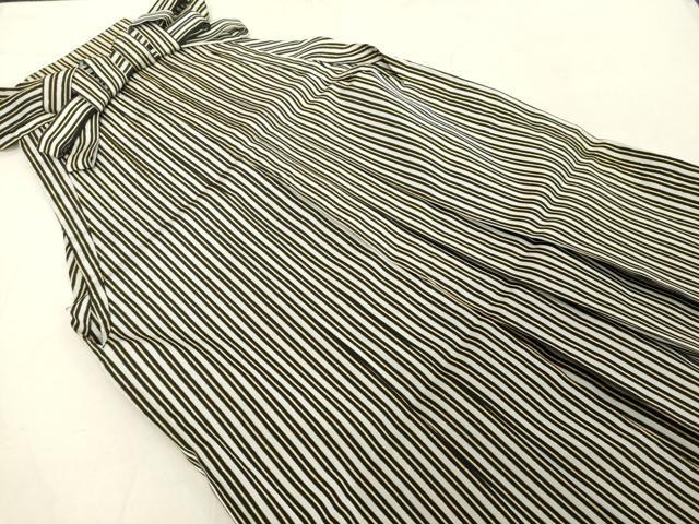 平和屋着物■男性　行灯袴　間道　金彩　正絹　逸品　DABA5143cd