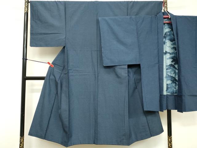 平和屋着物■男性 本場大島紬 アンサンブル 長羽織 絣文様 正絹 逸品 DABA5203cd