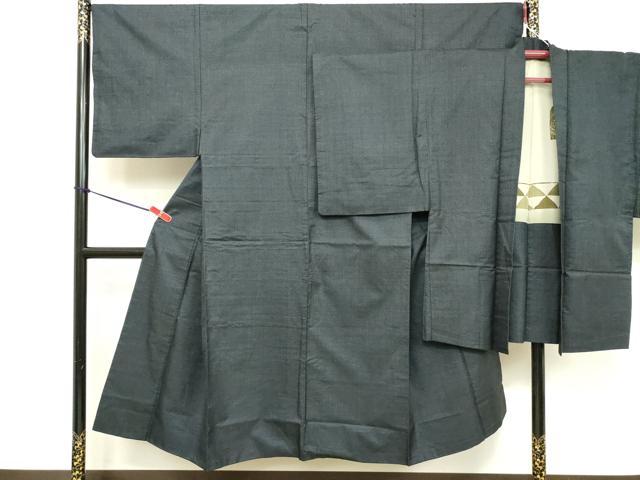 平和屋着物■男性　本場大島紬　アンサンブル　80亀甲　総詰め　正絹　逸品　DABA5205cd