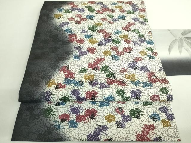 Other - 平和屋着物●極上　九寸名古屋帯　紅型　葉尽くし　逸品　DZAB2091kh6