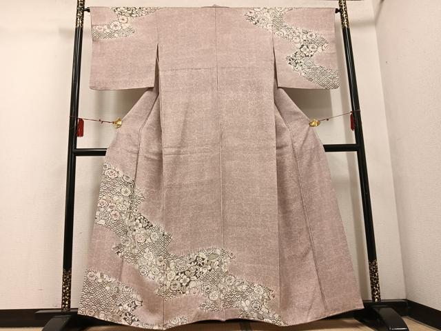 平和屋着物●訪問着　辻が花　正絹　逸品　AABF4509ph