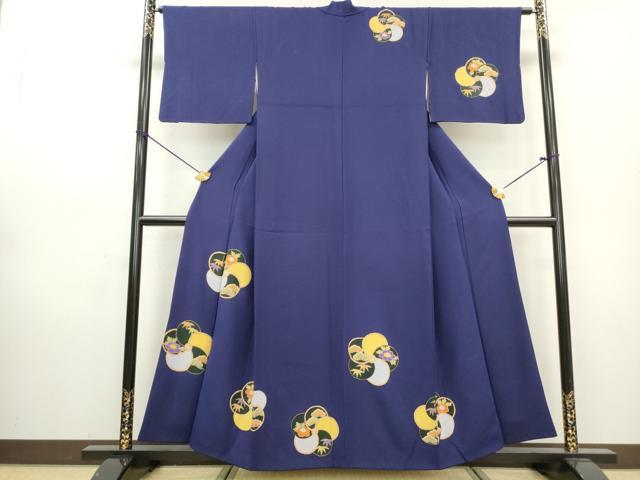 平和屋着物■訪問着 舞花文 松竹梅 金彩 正絹 逸品 DABA3278qa