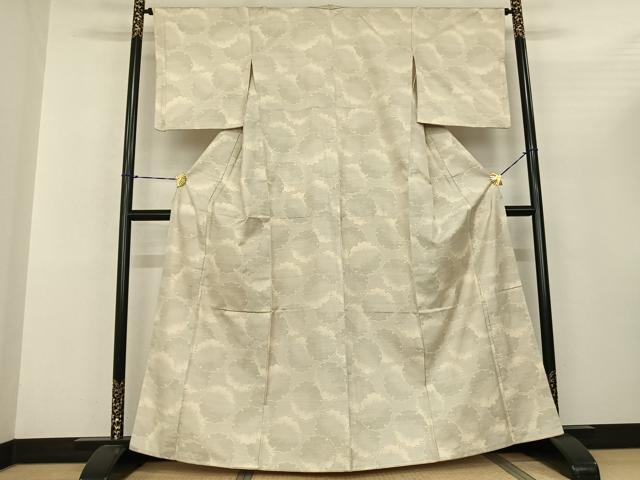 Rakuten - 平和屋着物●本場大島紬　白大島　雪輪文　正絹　逸品　AABF0751fy