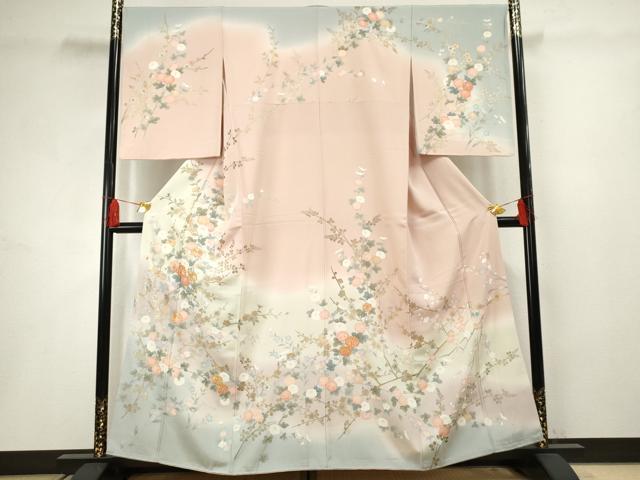 美品　訪問着　友禅作家　松雨　逸品　豪華刺繍、金箔 S〜M 楽天市場】松雨の通販