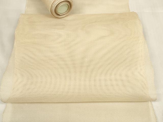 平和屋着物＊夏物　名古屋帯　帯反物　色無地　紗　榛色　逸品　未使用　DABA7721zzz 2