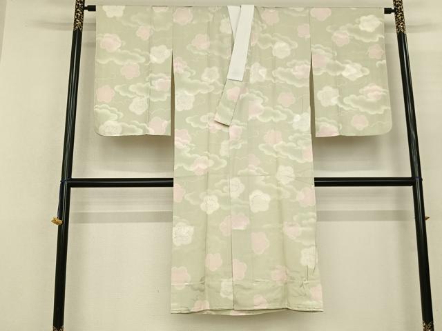 Full-Length Under-Kimono - 平和屋着物●長襦袢　無双仕立て　舞花文　正絹　逸品　AABF0721fy
