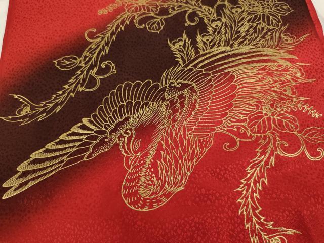平和屋着物[]七五三　和装小物　志古貴　鳳凰　暈し染め　金彩　正絹　逸品　AABF2...