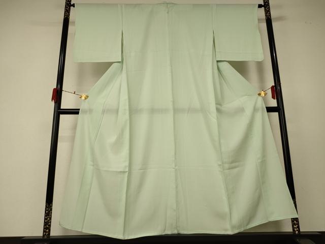平和屋着物＊夏物　色無地　絽　若菜色　正絹　逸品　AABF5090jd