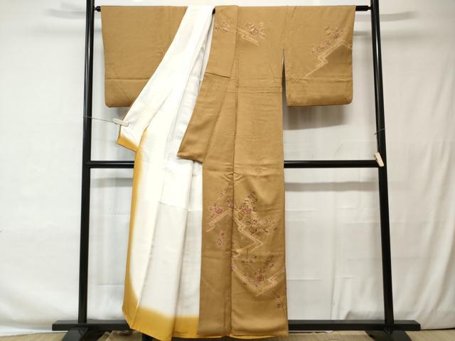 平和屋着物■訪問着　絞り　辻が花　金彩　正絹　逸品　CAAV2185ev