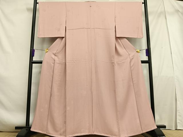 平和屋着物■上質な色無地　陶器地紋　虹色　正絹　逸品　AABF1176oa