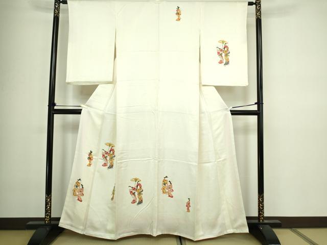 平和屋着物■訪問着　人物文　金彩　正絹　逸品　DABA9820sf