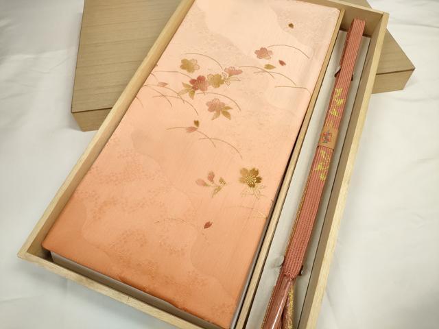 Other - 平和屋着物●和装小物　帯締め・帯揚げセット　芝桜文　金彩　手組紐　高麗組　金糸　逸品　未使用　DABC1531zzz