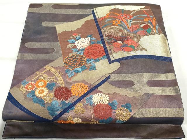 ■■■　サイズ　■■■ 長さ 424cm 幅 31cm程 ■■■　商品詳細　■■■ 【正絹】 詳細に関しましては、画像をご確認ください。 大変上質な逸品になります。 お安く出品致しますので、是非この機会にいかがでしょうか？ ■■■　注意事項　■■■ ■モニター発色の具合により色合いが異なる場合がございます。 ■寸法は多少の誤差が生じる場合がございますのでご了承ください。 ■縫込みの長さが左右非対称の場合は短い部分を記載しております。 左右非対称であってもご返品・お値引き等の保証は出来かねますので、ご了承の上ご購入をお願い致します。 ■シミ等のチェックには注意を払っておりますが、見落としがある場合もございますし、個人の見解も様々ですので神経質な方のご購入はお控えください。 ■箪笥に入っておりました着物や帯なので畳みシワや匂いがあるものもございます。 ■お休みは基本的に土日祝となりますが、その他臨時でお休みする場合がございますのでご了承ください。 ■商品の発送は平日のみの発送となります。 ■夜間と土曜、日曜日はお問い合わせの回答が遅れる場合がございます。 ■当店では、お直し、紋入れ、お手入れ等は承っておりません。 ■生地の状態（ヤケ、経年劣化等）によってはサイズ直しが出来ない場合がございます。 その点もどうかご了承のうえ、ご購入をお願いいたします。 ■弊社で取り扱う商品は一点ものにつき、時期や在庫状況に応じて金額が変更となる場合がございます。 ■検針は行っておりません。予めご了承いただきますようお願いいたします。 ■【洗える着物】と記載のある商品におきましては、商品お届け後に洗濯を行ってしまってからのご返品にはご対応しかねます。 念の為、専門店でのお手入れをお願いいたします。 ■着物のサイズ目安は下記を参考ください↓ ＜女性着物＞　お端折り次第で＋5cm　−1cmが着用可能サイズ 　例）身丈170cmの場合、身長160cm〜175cm ＜男性着物＞　身丈＋約25cm〜27cm程が適応身長 　例）身丈155cmの場合、身長180〜182cm