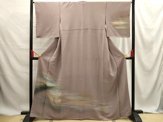 平和屋着物■訪問着　風景文　暈し染め　正絹　逸品　AABE6250sx