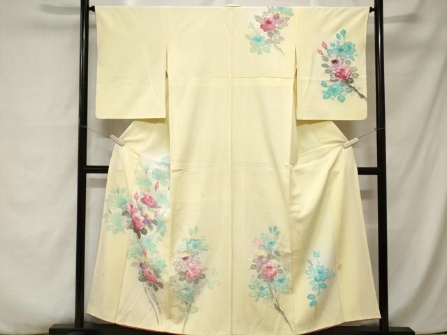 平和屋着物■訪問着 枝花文 暈し染め 正絹 逸品 CABA6997ev