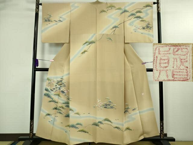 平和屋本店●極上　京友禅の人間国宝　上野為二　訪問着　舞蝶枝菊文　暈し染め　逸品　DZAB4678kh6 楽天市場】上野為二 人間国宝 着物の通販