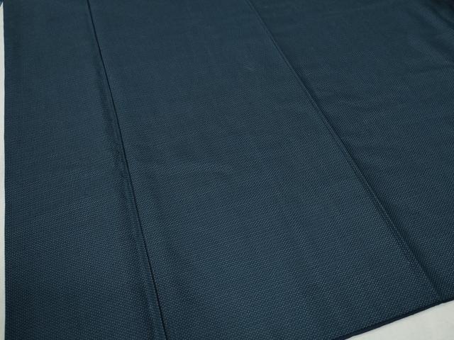 平和屋着物●男性　お召　アンサンブル　80亀甲　正絹　逸品　CABC6502yc