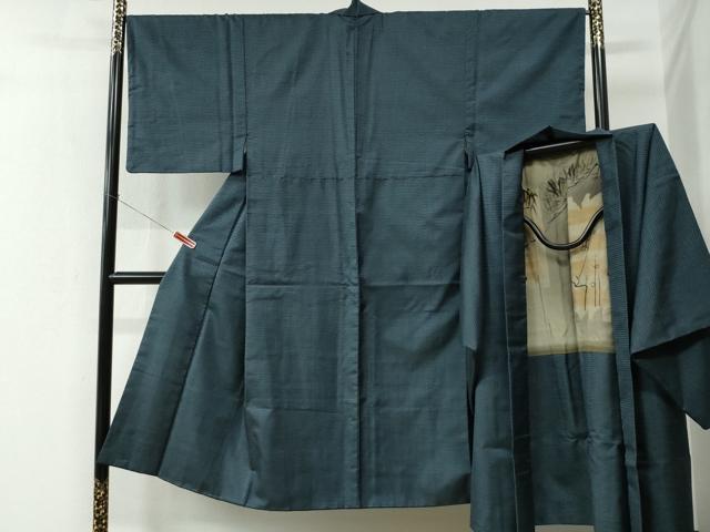平和屋着物●男性　本場大島紬　アンサンブル　100亀甲　総詰め　正絹　逸品　CABC6503yc