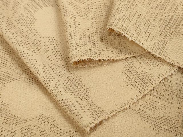 平和屋の平和屋着物●白鷹お召　反物　着尺　麻の葉雲文　逸品　未使用　DABC1604zzz｜アングル3