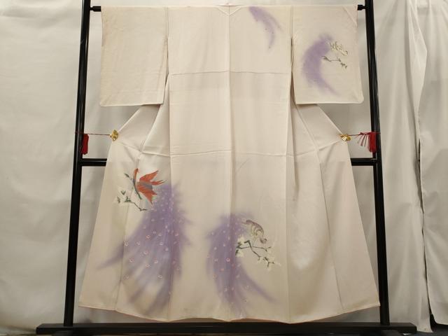 ■■■　サイズ　■■■ 身丈 150cm（肩から） 裄丈 63cm 袖丈 51cm　縫込み 7cm 袖幅 32cm 前幅 24.5cm 後幅 30cm 着物縫いこみ 内揚げ 5cm 裄 お袖側 約2cm　身頃側 約3cm ■■■　商品詳細　■■■ 【正絹】 状態は画像を添付しておりますので、そちらをご確認下さいますよう宜しくお願い致します。 大変上質な逸品になります。 お安く出品致しますので、是非