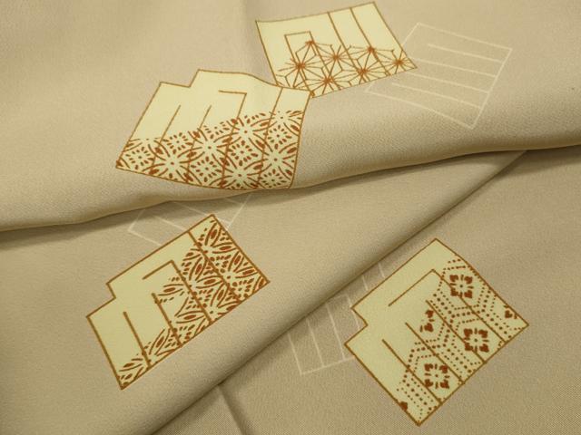 平和屋着物●長襦袢　無双仕立て　源氏香吉祥花文　正絹　逸品　CABC2210ut