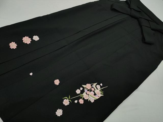 平和屋着物●女性　行灯袴　総刺繍　糸巻き花文　金糸　洗える着物　CABC2267ut