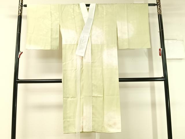 平和屋着物●長襦袢 無双仕立て 源氏車花地紋 暈し染め 正絹 逸品 CABC2742vp