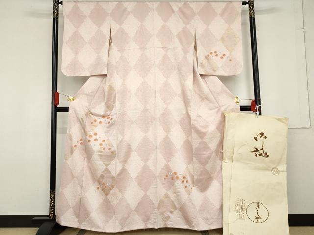 Kimono - 平和屋着物●銀座きしや　訪問着　絞り　刺繍　舞花文　金糸　金彩　たとう紙付き　正絹　逸品　AABF6587cs