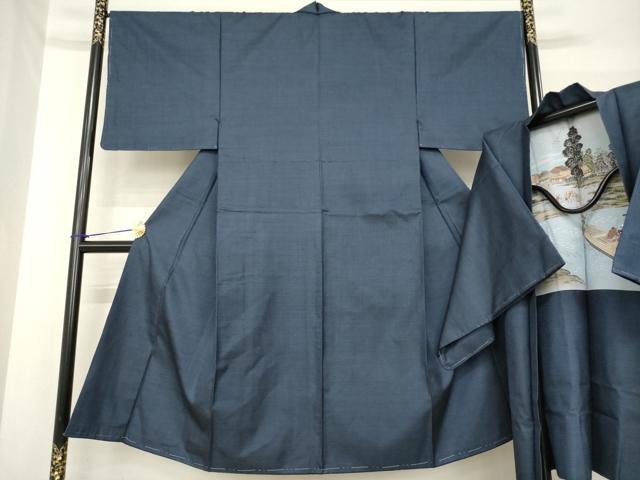 平和屋着物●男性　本場大島紬　アンサンブル　100亀甲　総詰め　正絹　逸品　未使用　AABF7040ck