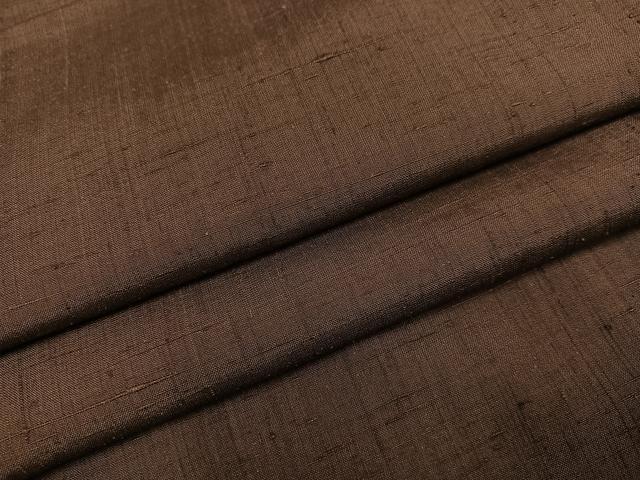 平和屋着物●男性　紬　色無地　憲法色　正絹　逸品　AABF6064ph