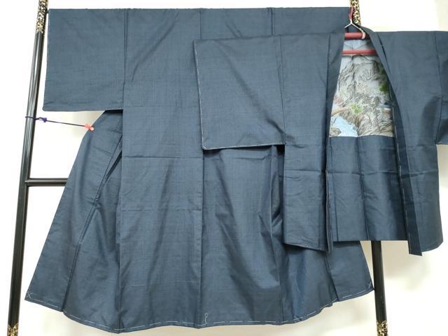 平和屋着物●男性　本場大島紬　アンサンブル　100亀甲　総詰め　正絹　逸品　未使用　DABB0625ud