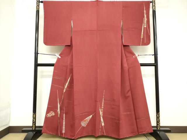 平和屋着物■訪問着 傘 暈し染め 金彩 正絹 逸品 DABB2437cd