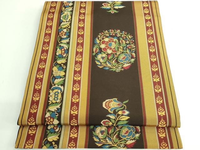 平和屋着物●極上　桝屋高尾　六通柄袋帯　花間道　逸品　DZAB3345kh6