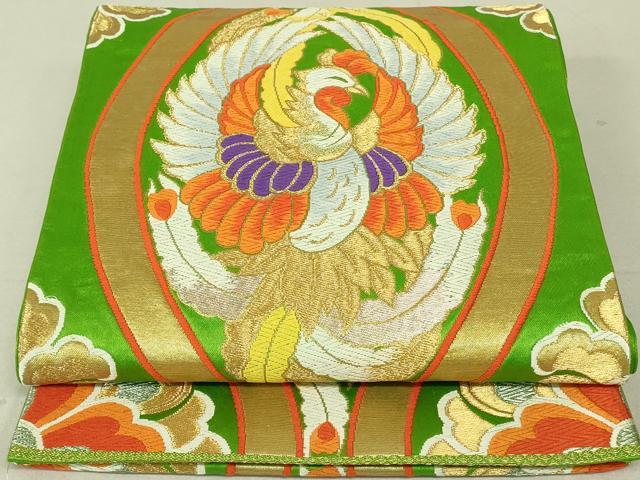 Other - 平和屋着物◎六通柄袋帯　唐織　立涌鳳凰花文　金銀糸　正絹　逸品　DAAT4965qp
