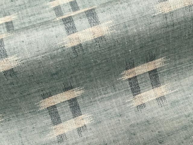 Rakuten - 平和屋着物■上質な紬　井桁絣　正絹　逸品　CABA7353ev