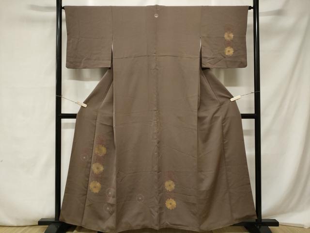平和屋着物■訪問着　菊文　正絹　逸品　CABA7354ev