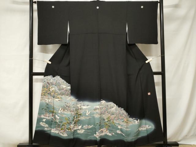 平和屋着物■豪華黒留袖　作家物　御所解文　正絹　逸品　CABA7415ev
