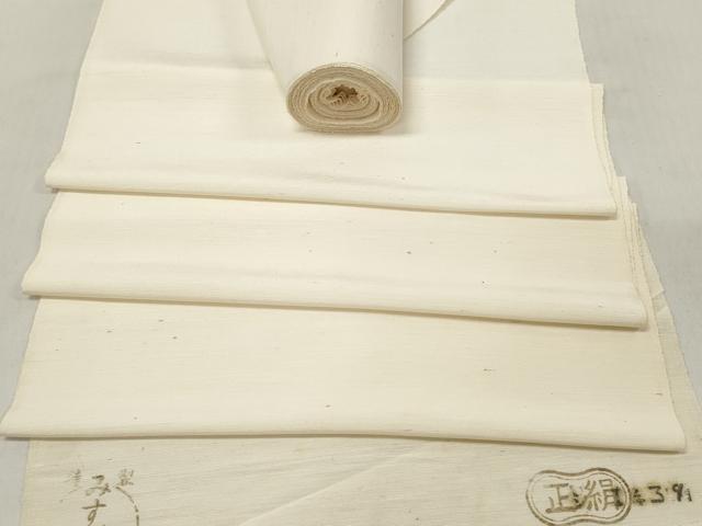 平和屋着物▼羽織・コート　白生地　反物　羽尺　生成り色　逸品　未使用　DAAZ4994we