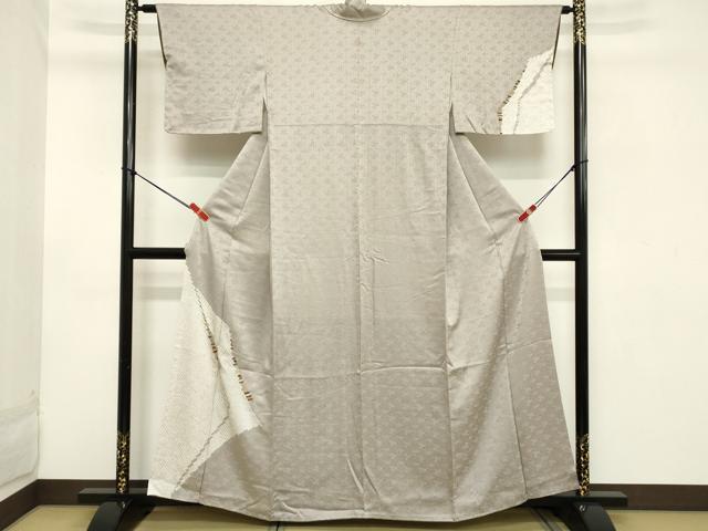 平和屋着物■訪問着　駒刺繍　絞り　鹿の子文　正絹　逸品　DABB8961cd