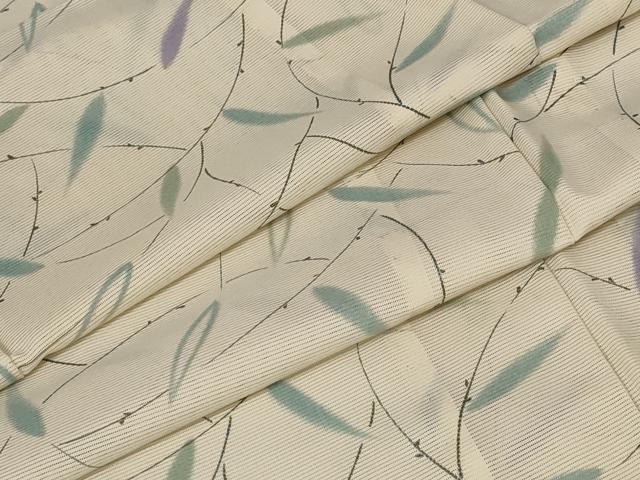 平和屋着物＊夏物 小紋 絽 草花文 洗える着物 AAAY8828st