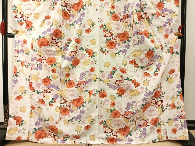 平和屋の平和屋着物●小振袖　二尺袖　花蝶文　AABI8996fy｜アングル3