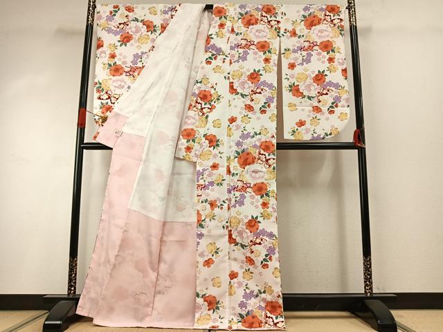 平和屋の平和屋着物●小振袖　二尺袖　花蝶文　AABI8996fy｜アングル2