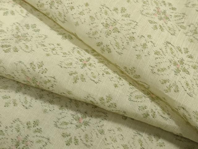 平和屋着物＊夏物 小紋 紗 舞花文 CAAV9170gh