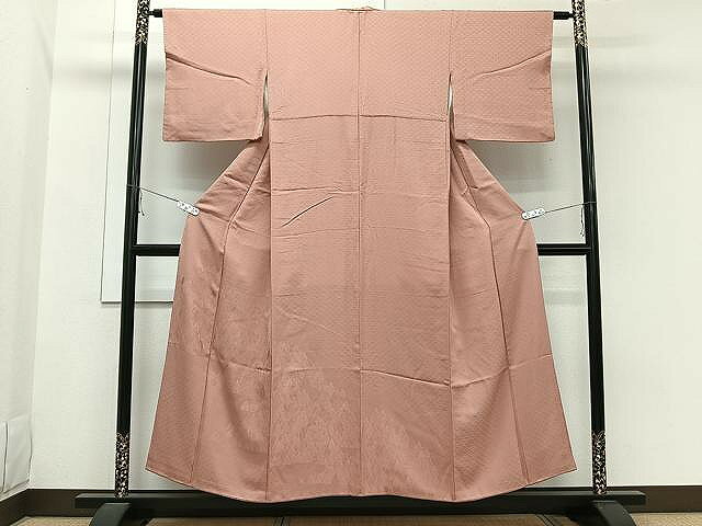 Irotome - 平和屋着物■豪華色留袖　風景地紋　洗朱色　正絹　逸品　CAAW1408xi