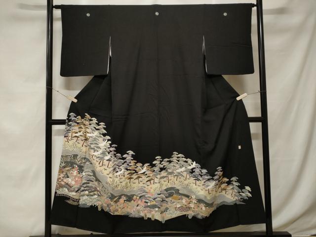 Rakuten - 平和屋着物■豪華黒留袖 作家物 御所解文 正絹 逸品 CABE7724ev