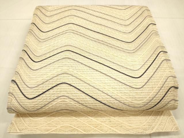 Rakuten - 平和屋着物＊夏物　太鼓柄袋帯　よろけ縞　金銀糸　正絹　逸品　DAAV3534cm
