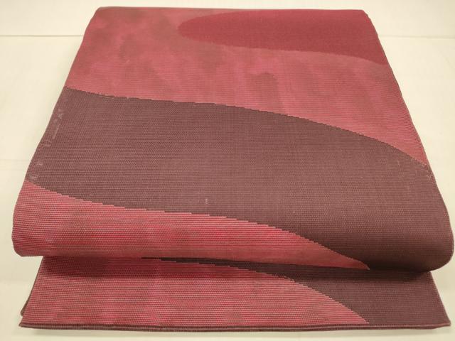 平和屋着物＊夏物　六通柄袋帯　抽象文様　正絹　逸品　DAAV3582cm（楽天・平和屋）