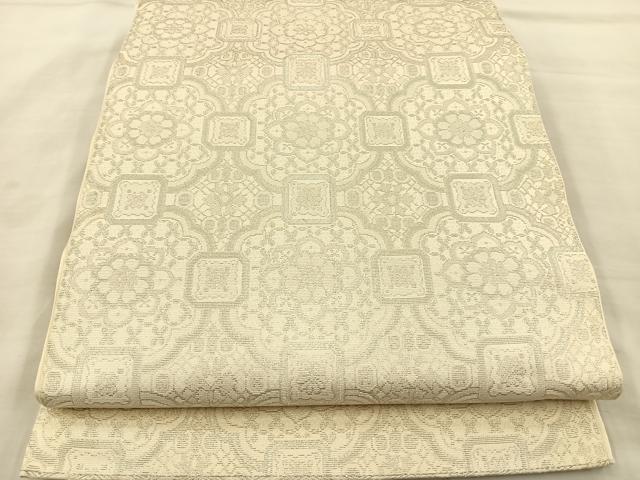 平和屋着物◎六通柄袋帯　名物裂類錦文　金銀糸　正絹　逸品　BAAS6132fc