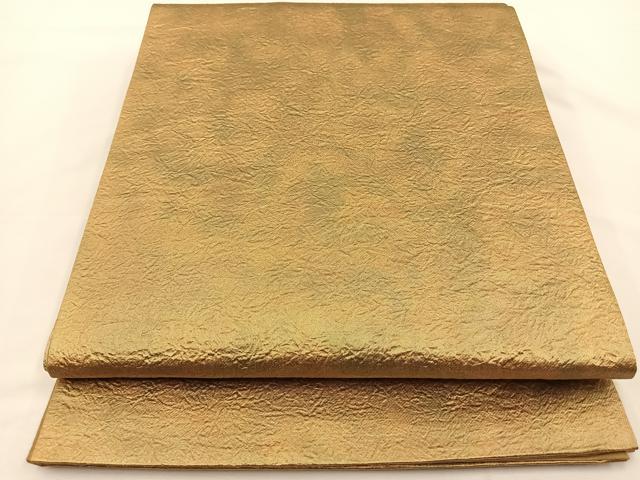 ■■■　サイズ　■■■ 長さ 436cm 幅 31.5cm程 ■■■　商品詳細　■■■ 【正絹】 詳細に関しましては、画像をご確認ください。 大変上質な逸品になります。 お安く出品致しますので、是非この機会にいかがでしょうか？ ■■■　注意事項　■■■ ■モニター発色の具合により色合いが異なる場合がございます。 ■寸法は多少の誤差が生じる場合がございますのでご了承ください。 ■縫込みの長さが左右非対称の場合は短い部分を記載しております。 左右非対称であってもご返品・お値引き等の保証は出来かねますので、ご了承の上ご購入をお願い致します。 ■シミ等のチェックには注意を払っておりますが、見落としがある場合もございますし、個人の見解も様々ですので神経質な方のご購入はお控えください。 ■箪笥に入っておりました着物や帯なので畳みシワや匂いがあるものもございます。 ■お休みは基本的に土日祝となりますが、その他臨時でお休みする場合がございますのでご了承ください。 ■商品の発送は平日のみの発送となります。 ■夜間と土曜、日曜日はお問い合わせの回答が遅れる場合がございます。 ■当店では、お直し、紋入れ、お手入れ等は承っておりません。 ■生地の状態（ヤケ、経年劣化等）によってはサイズ直しが出来ない場合がございます。 その点もどうかご了承のうえ、ご購入をお願いいたします。 ■弊社で取り扱う商品は一点ものにつき、時期や在庫状況に応じて金額が変更となる場合がございます。 ■検針は行っておりません。予めご了承いただきますようお願いいたします。 ■【洗える着物】と記載のある商品におきましては、商品お届け後に洗濯を行ってしまってからのご返品にはご対応しかねます。 念の為、専門店でのお手入れをお願いいたします。 ■着物のサイズ目安は下記を参考ください↓ ＜女性着物＞　お端折り次第で＋5cm　−1cmが着用可能サイズ 　例）身丈170cmの場合、身長160cm〜175cm ＜男性着物＞　身丈＋約25cm〜27cm程が適応身長 　例）身丈155cmの場合、身長180〜182cm