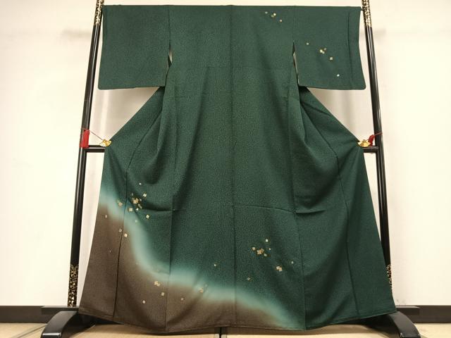 平和屋着物●訪問着　竹屋町刺繍　色紙文　暈し染め　ますいわ屋扱い　正絹　逸品　AABL3163fy